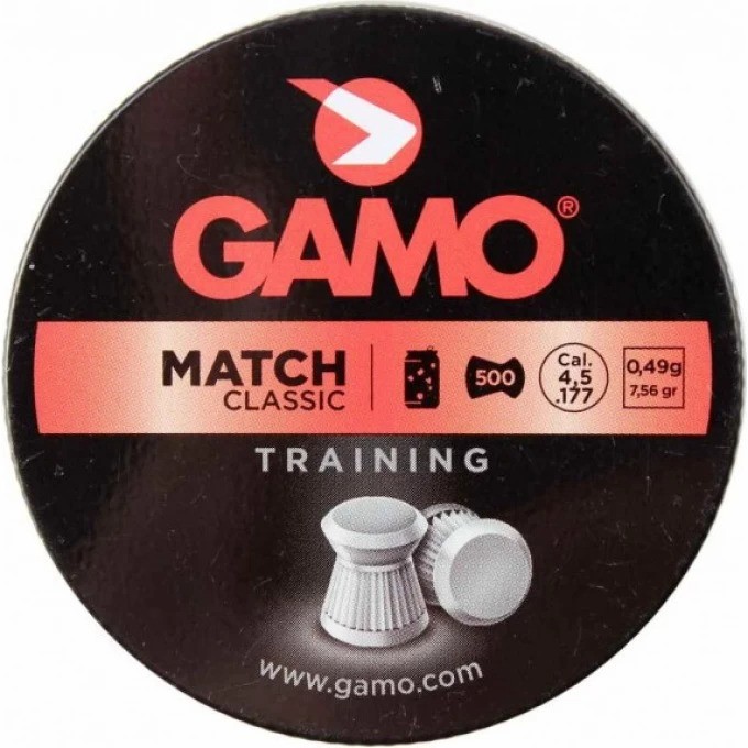 Пули пневматические GAMO Match 4,5мм (500шт) 100шт 6320034-MP Пули пневматические GAMO Match 4,5мм (500шт) 100шт 6320034-MP