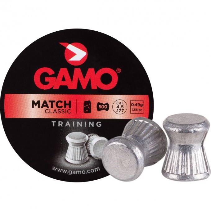 Пули пневматические GAMO Match 4,5мм (500шт) 6320034 Пули пневматические GAMO Match 4,5мм (500шт) 6320034