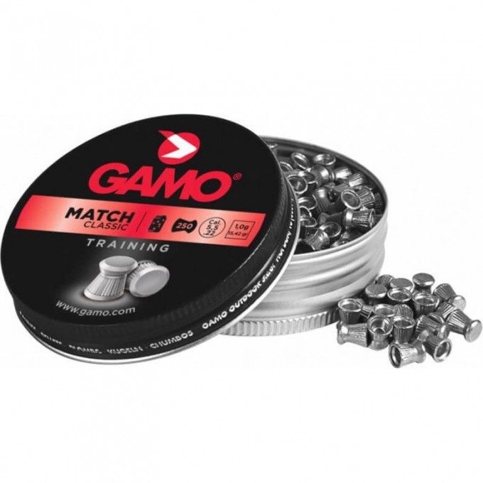 Пули пневматические GAMO Match 5,5мм (250 шт) 6320025 Пули пневматические GAMO Match 5,5мм (250 шт) 6320025