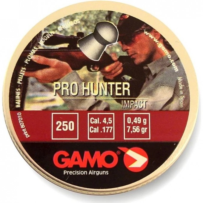 Пули пневматические GAMO Pro-hunter 4,5мм (250шт) 6321924 Пули пневматические GAMO Pro-hunter 4,5мм (250шт) 6321924