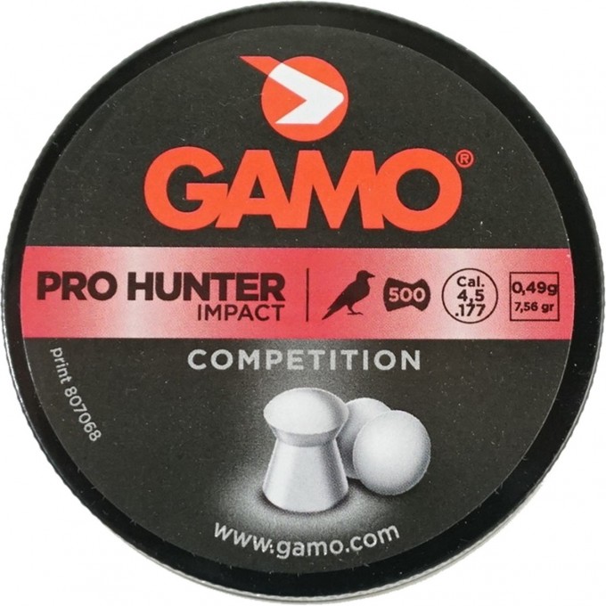 Пули пневматические GAMO Pro-hunter 4,5мм (500шт) 100шт 6321934-MP Пули пневматические GAMO Pro-hunter 4,5мм (500шт) 100шт 6321934-MP