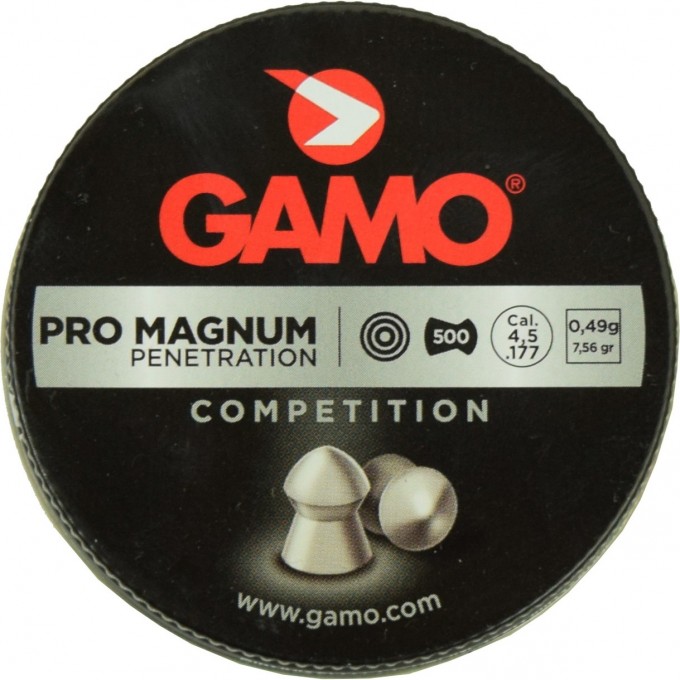 Пули пневматические GAMO Pro-magnum 4,5мм (500шт) 6321734 Пули пневматические GAMO Pro-magnum 4,5мм (500шт) 6321734