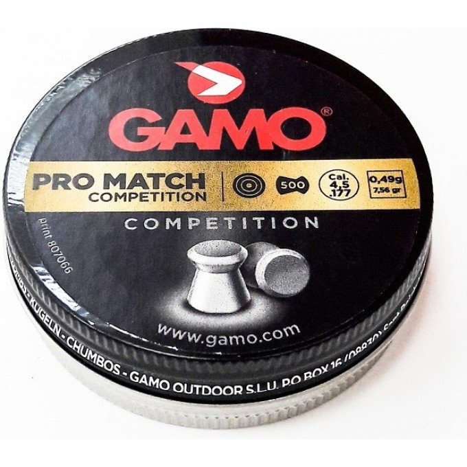 Пули пневматические GAMO Pro-match 4,5мм (500шт) 6321834 Пули пневматические GAMO Pro-match 4,5мм (500шт) 6321834